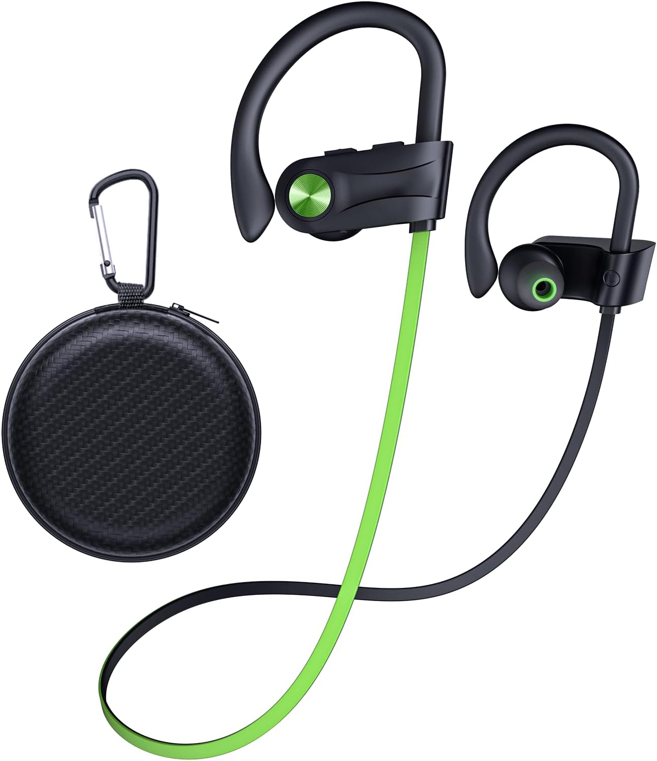 JOYWISE Bluetooth Headphones, Wireless Earbuds IPX7 Waterproof for Gym | Bluetooth 5.3 Headphones with 16Hrs Playtime Stereo Bass Headsets with Mic Running Headsets with Earhooks for Sports Running